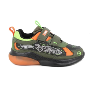 Primigi - Hot Wheels, atmeneti, vilagito - gyerekcipo - fiu - auto - zold - narancs