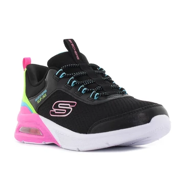 Skechers Slip-Ins - Microspec Max - Color Trifecta gyerekcipő lányoknak fekete-pink színben 28