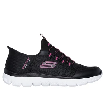 Skechers-Slip-Ins-Summits-gyerekcipo-lany-fekete-pink