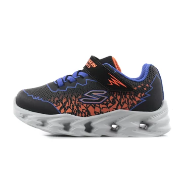 Skechers Sneaker- Vortex 2.0 - Zorento - vilagito - gyerekcipo - fiu - fekete - kek, narancssarga