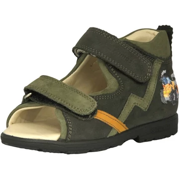 Szamos - supinalt - gyerekszandal - fiu - antracit-narancs-khaki - traktor