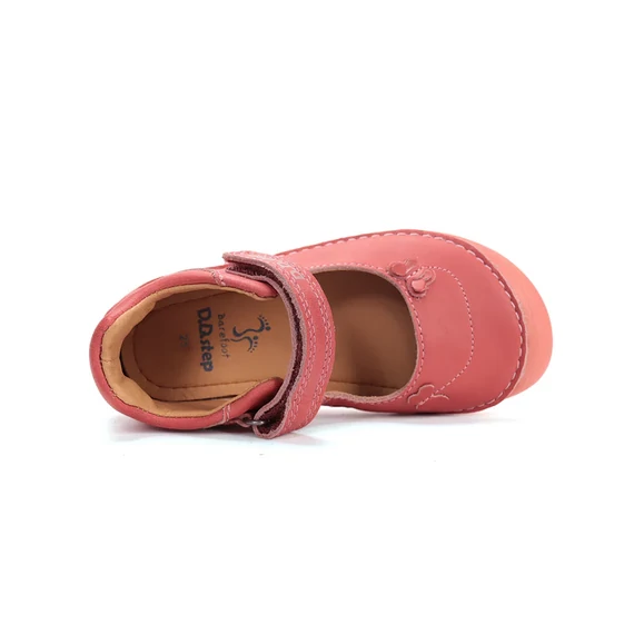 DD Step - Barefoot - nyitott - gyerekcipo - lany - rozsaszin - pillangos