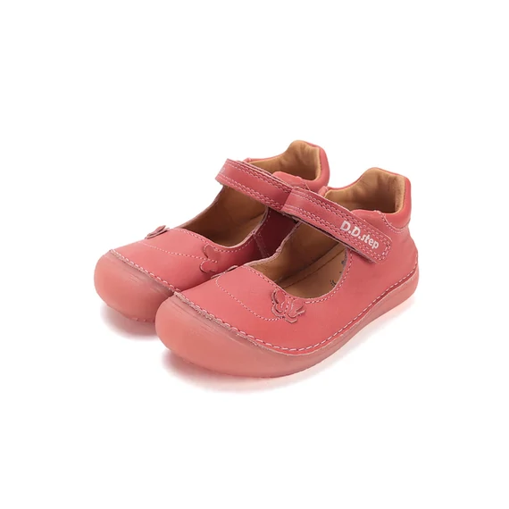 DD Step - Barefoot - nyitott - gyerekcipo - lany - rozsaszin - pillangos