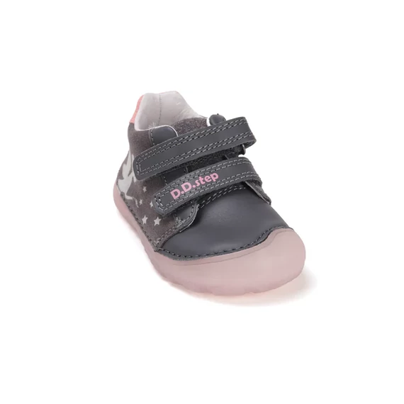 DD Step - Barefoot - fluoreszkalo - gyerekcipo - lany - szurke - tunder