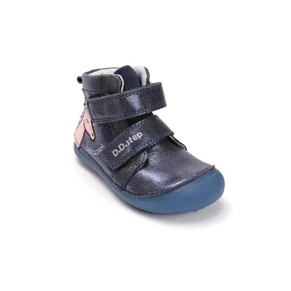 DD Step - Barefoot - fluoreszkalo - gyerekcipo - atmeneti - lany - kek - rozsaszin - unikornis 