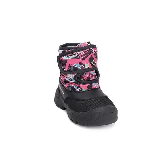 DD Step - Aqua-Tex - vizallo - teli - belelt - gyerekcsizma - hotaposo - lany - fekete - pink