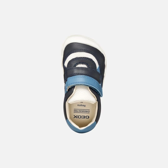 Geox - Steppieup - Barefoot - atmeneti - gyerekcipo - fiu - kek - feher