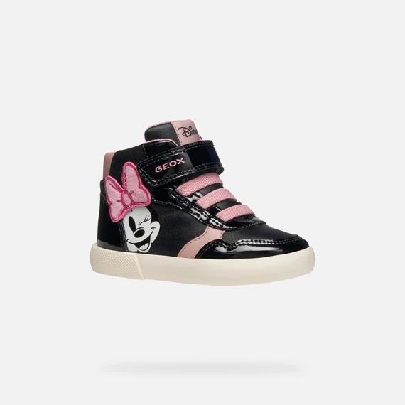 Geox - Gisli Baby - magasszaru - atmeneti - gyerekcipo - lany - rozsaszin - fekete - Disney - Minnie