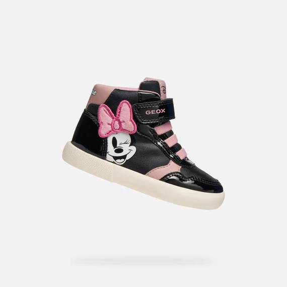 Geox - Gisli Baby - magasszaru - atmeneti - gyerekcipo - lany - rozsaszin - fekete - Disney - Minnie