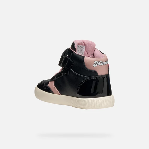 Geox - Gisli Baby - magasszaru - atmeneti - gyerekcipo - lany - rozsaszin - fekete - Disney - Minnie