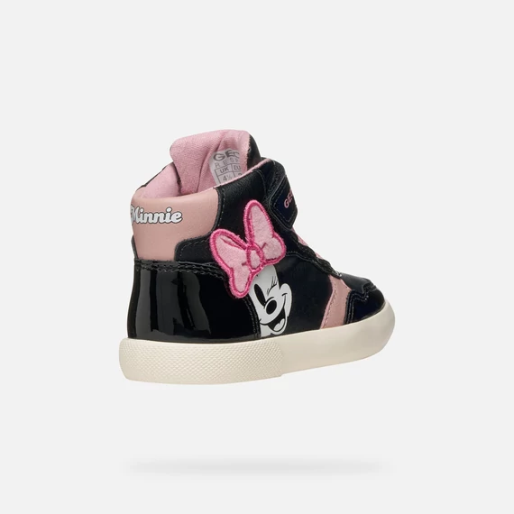 Geox - Gisli Baby - magasszaru - atmeneti - gyerekcipo - lany - rozsaszin - fekete - Disney - Minnie
