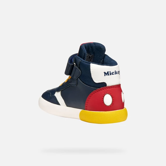 Geox - Gisli Boy - magasszaru - atmeneti - gyerekcipo - fiu - sotetkek - piros - sarga - Disney - Mickey