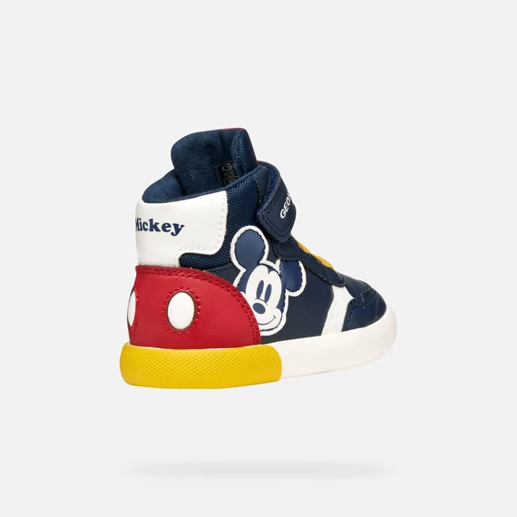 Geox - Gisli Boy - magasszaru - atmeneti - gyerekcipo - fiu - sotetkek - piros - sarga - Disney - Mickey
