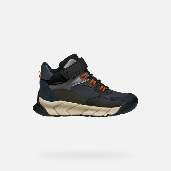 Geox Flexyper Pro ABX - gyerekcipo - gyerekcsizma - fiu - fekete - kek - khaki