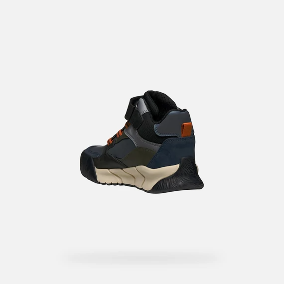 Geox Flexyper Pro ABX - gyerekcipo - gyerekcsizma - fiu - fekete - kek - khaki