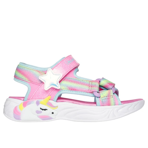 Skechers Unicorn Dreams - vilagito - gyerekszandal - lany - rozsaszin - Dreamy Unicorns
