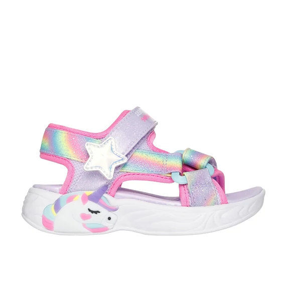 Skechers Unicorn Dreams - vilagito - gyerekszandal - lany - levendula - Dreamy Unicorns