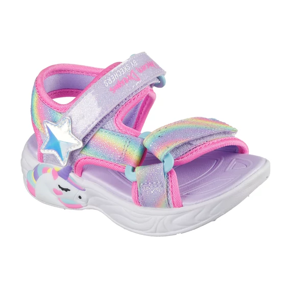 Skechers Unicorn Dreams - vilagito - gyerekszandal - lany - levendula - Dreamy Unicorns