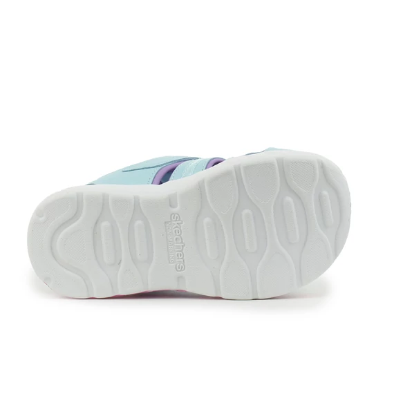 Skechers - Play Scene Splash - Cute Crew - gyerekszandal - lany - turkizkek - levendula - tengeri allatok