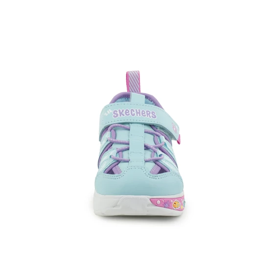 Skechers - Play Scene Splash - Cute Crew - gyerekszandal - lany - turkizkek - levendula - tengeri allatok