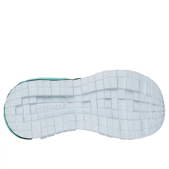 Skechers Mega-Splash 4K - gyerekszandal - fiu - pixel - fekete - kek - lime