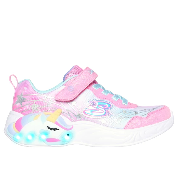 Skechers-Unicorn Dreams-vilagito-gyerekcipo-lany-rozsaszin-unikornis