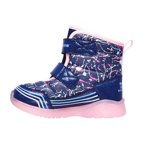 Skechers Illumi-Brights Power Paint- szines-vilagito-gyerekcsizma-gyerekcipo-vizlepergeto-lany-kek-gyerekbakancs-belelt-teli