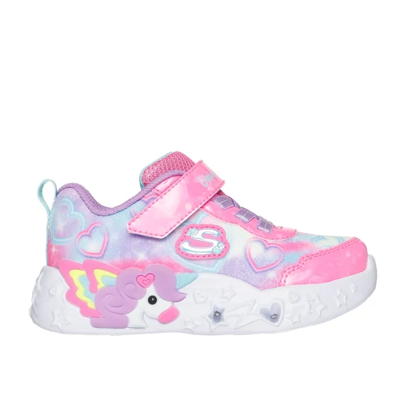 Unicorn Charmer - Lil Heart Sparkles - színes - világító - gyerekcipő - kislány - unikornis mintával