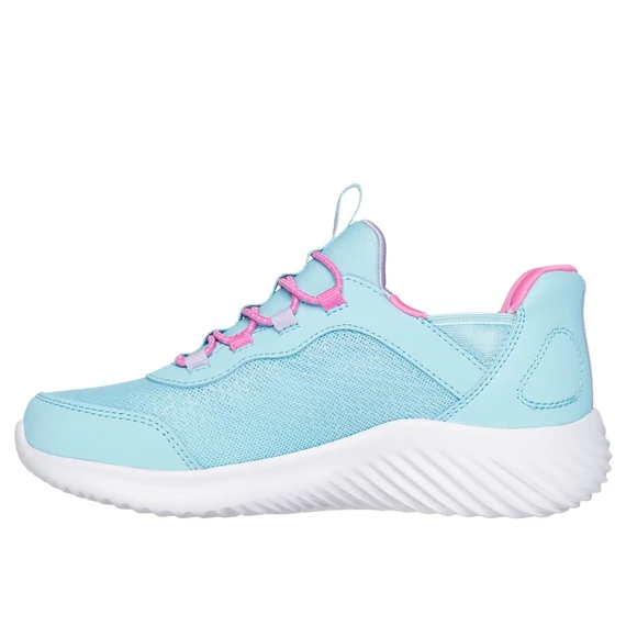 Skechers-Bounder - Simple Cute-Slip-Ins-gyerekcipo-lany-turkiz-adaptív-Air Cooled Memory Foam