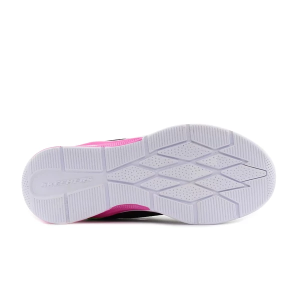 Skechers Slip-Ins - Microspec Max - Color Trifecta - gyerekcipo - lany - fekete - pink