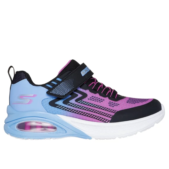 Skechers-Microspec Max Advance-gyerekcipo-lany-fekete-kek-pink 