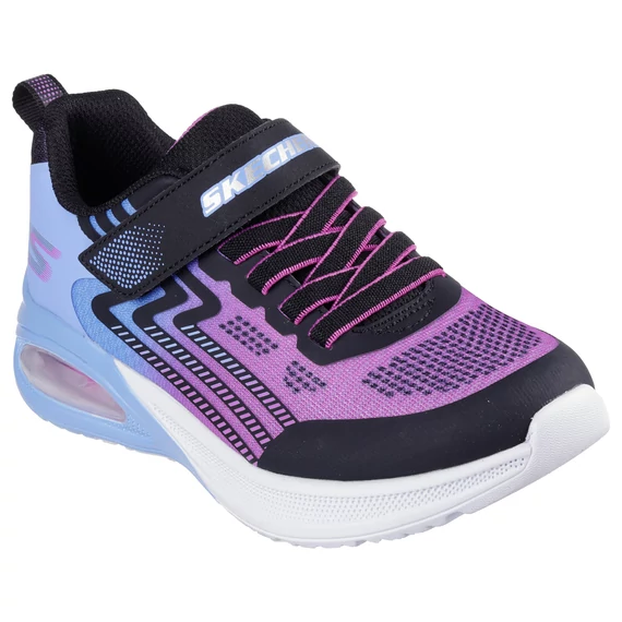 Skechers-Microspec Max Advance-gyerekcipo-lany-fekete-kek-pink 