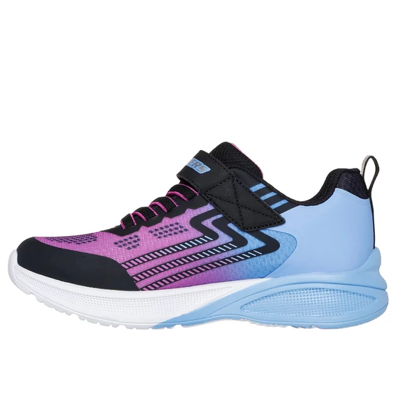 Skechers-Microspec Max Advance-gyerekcipo-lany-fekete-kek-pink 