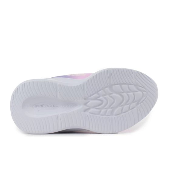 Skechers S-Lights: Sola Glow - Ombre Deluxe - vilagito - gyerekcipo - lany - rozsaszin - szurke 