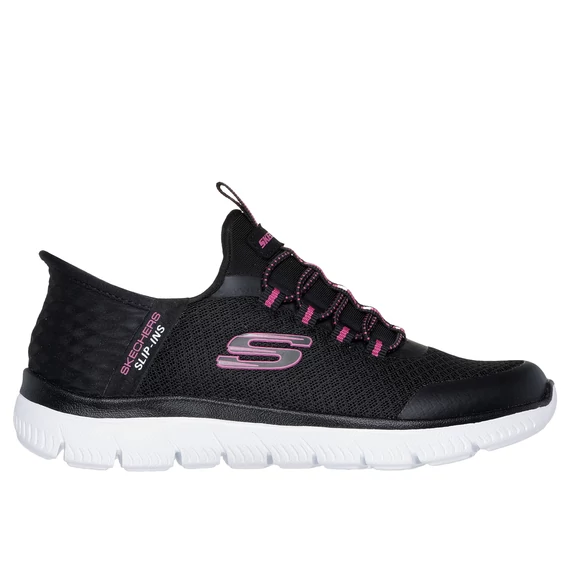 Skechers-Slip-Ins-Summits-gyerekcipo-lany-fekete-pink