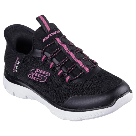 Skechers-Slip-Ins-Summits-gyerekcipo-lany-fekete-pink