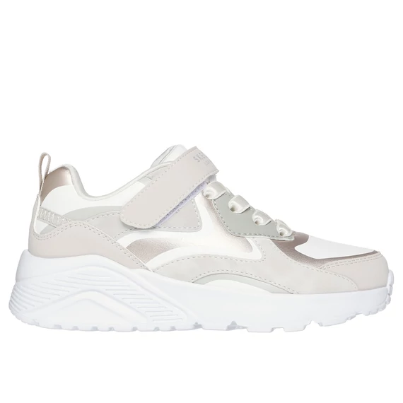 Skechers Sneaker- Uno Lite - Metallic Burst - gyerekcipo - lany - natur
