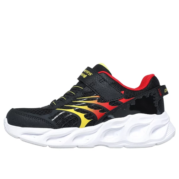 Skechers - S-Lights: Thermo Flash 2.0 - vilagito - gyerekcipo - fiu - fekete - piros