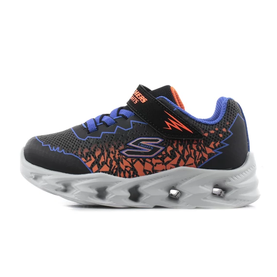 Skechers Sneaker- Vortex 2.0 - Zorento - vilagito - gyerekcipo - fiu - fekete - kek, narancssarga