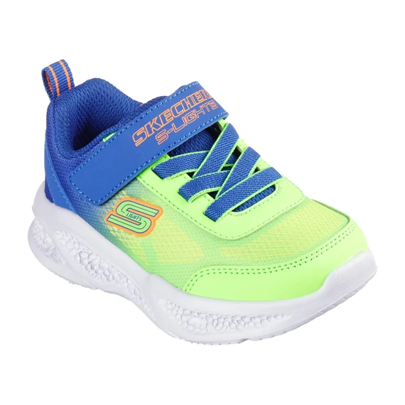 Skechers-Meteor-Lights - Krendox-vilagito-gyerekcipo-fiu-kek-zold
