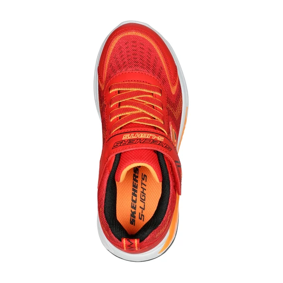 Skechers- S Lights - Tri-Namics - vilagito - gyerekcipo -  fiu - piros - narancs