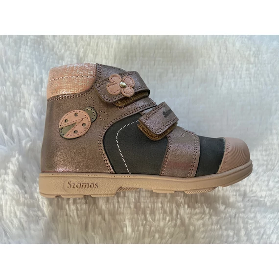 Szamos - supinalt - atmeneti - magasszaru - gyerekcipo - lany - rozsaszin - szurke -  katica