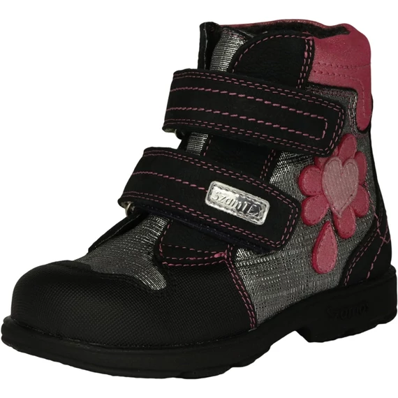 Szamos Kolyok - supinalt - belelt - teli - gyerekcipo lany - ezust - rozsaszin