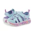 Skechers - Play Scene Splash - Cute Crew - gyerekszandal - lany - turkizkek - levendula - tengeri allatok
