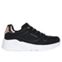 Skechers Uno Lite - Metallic Mode - gyerekcipo - lany - fekete 