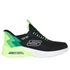 Skechers-SLIP-INS-MICROSPEC MAX-BRISK-STRIPE-gyerekcipo-fiu-fekete-lime
