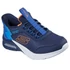 Skechers SLIP-INS: MICROSPEC MAX - BRISK-STRIPE - gyerekcipo - fiu - kek